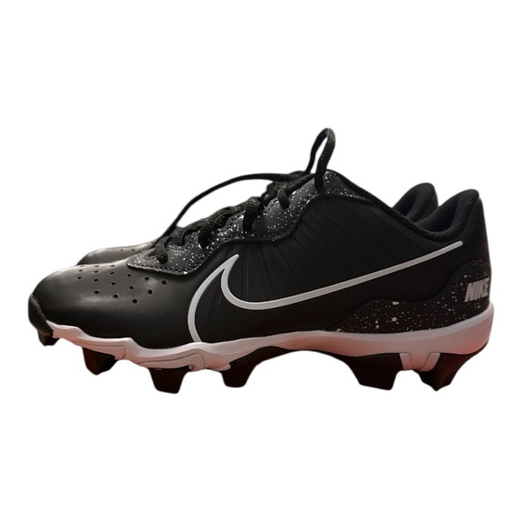 Nike Other - Nike Alpha Huarache Kids Black and White Softball Baseball Cleats 5 youth NWT